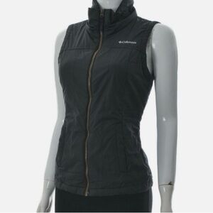 ✨ 🍂 Columbia Fleece-Lined Black Vest | XS